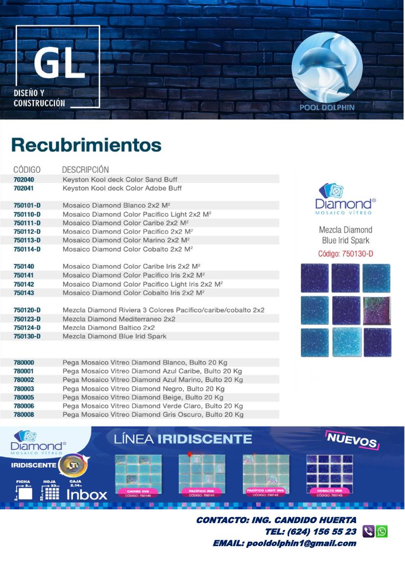 Catálogo página 24: mosaicos y adhesivos Diamond