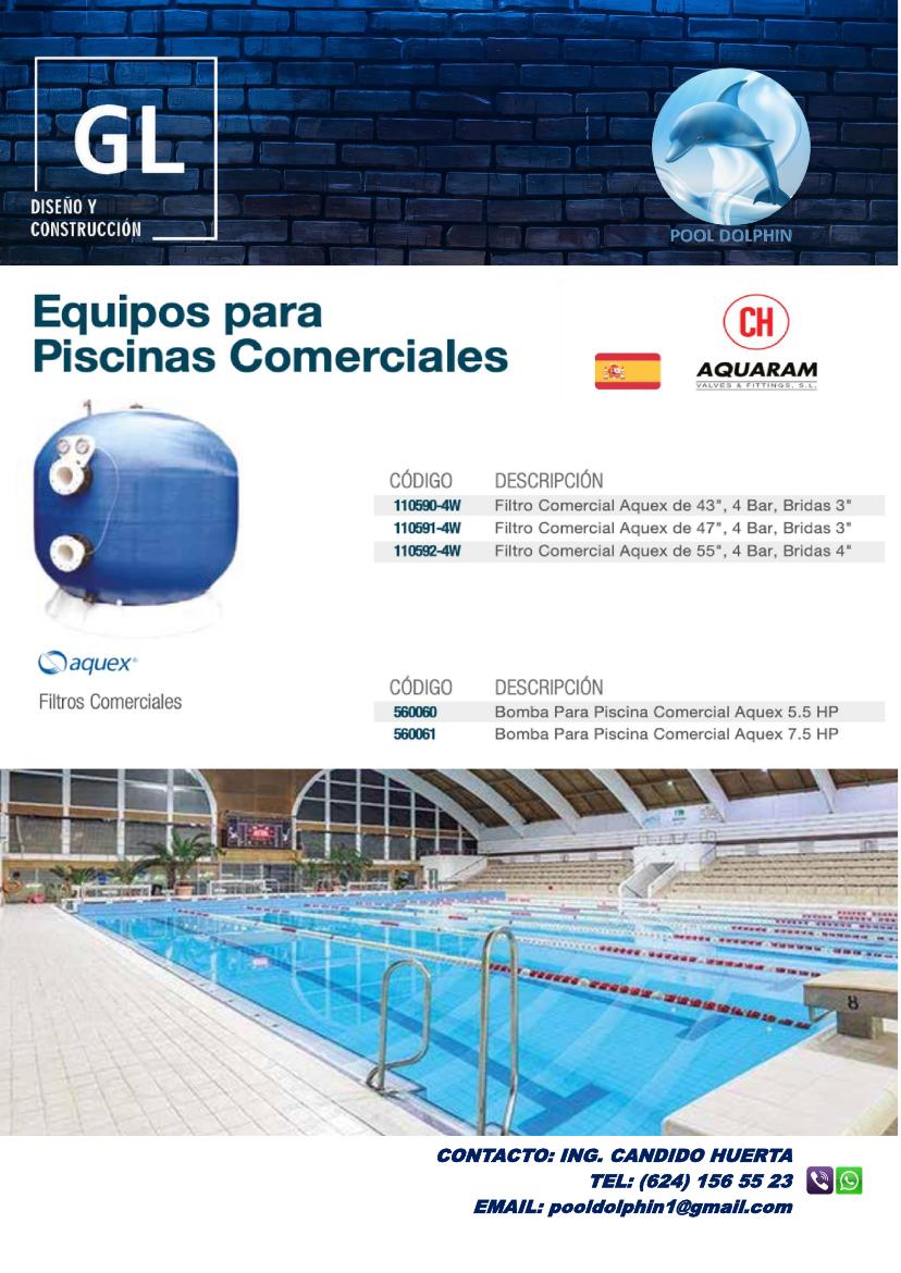 Catálogo página 28: equipos para piscinas comerciales